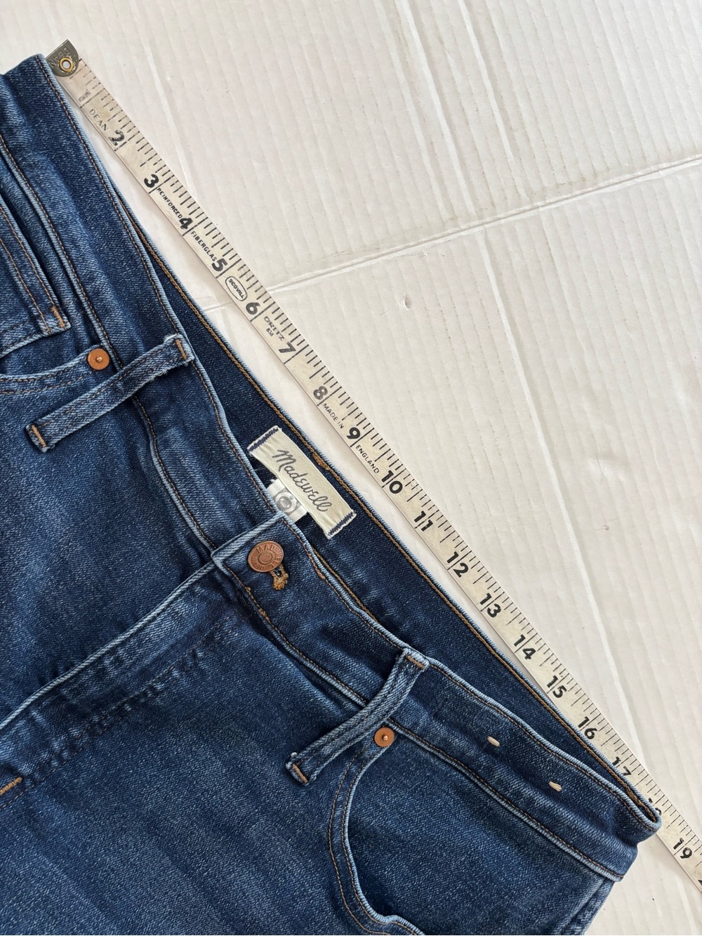 MADEWELL Dark Wash 10” Skinny Jeans Size 33 - Picture 8 of 8